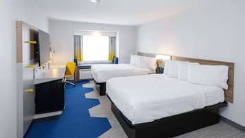 Suite, 2 Queen Beds, Non Smoking | Desk, iron/ironing board, free cribs/infant beds, free WiFi