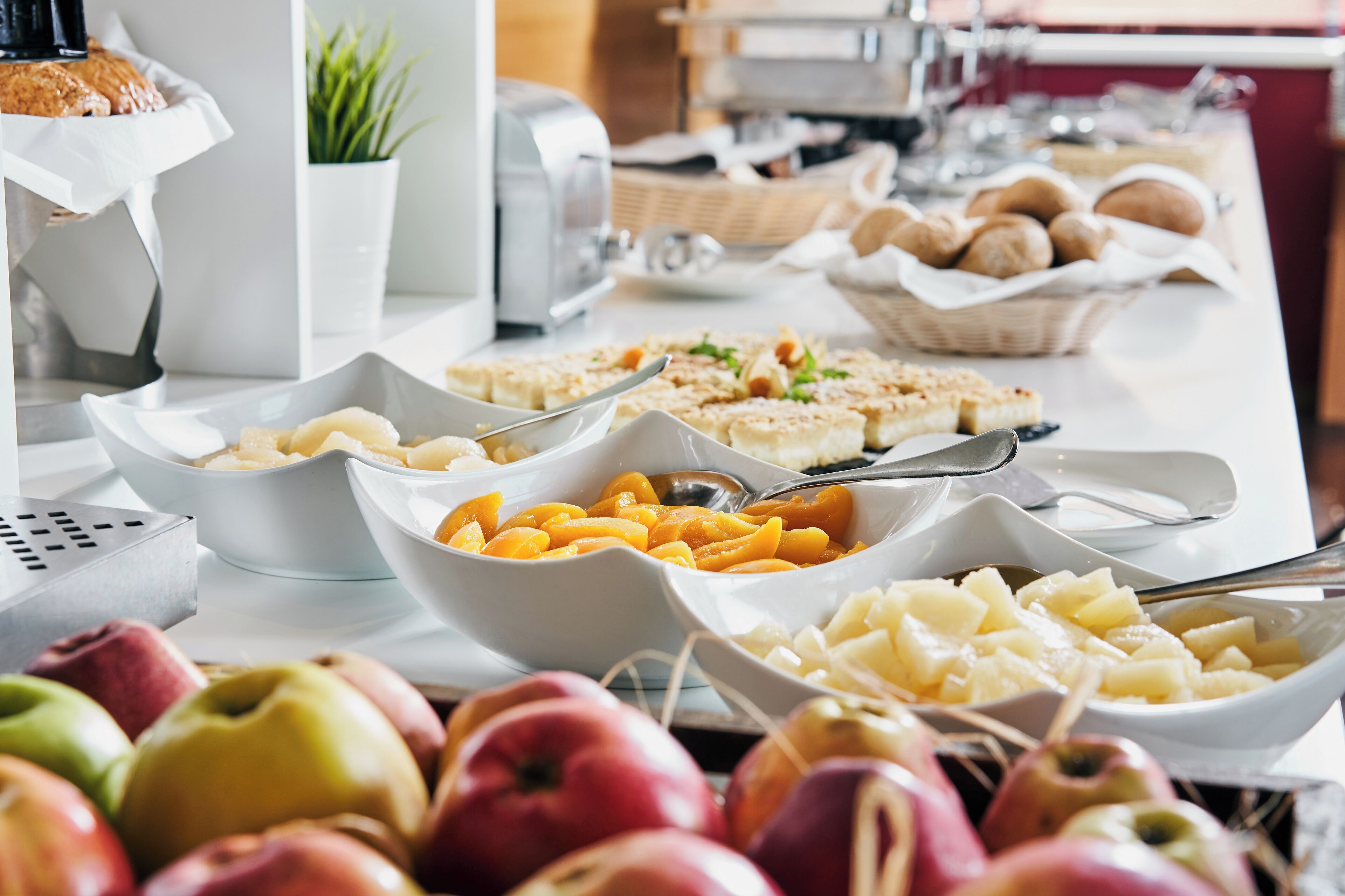 daily buffet breakfast (eur 7 per person)