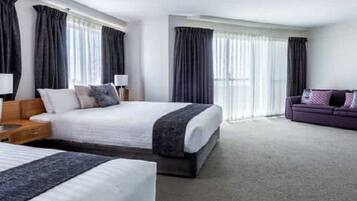 Suite, 2 Queen Beds, Non Smoking, Balcony (with Sofabed) | Minibar, in-room safe, desk, blackout curtains