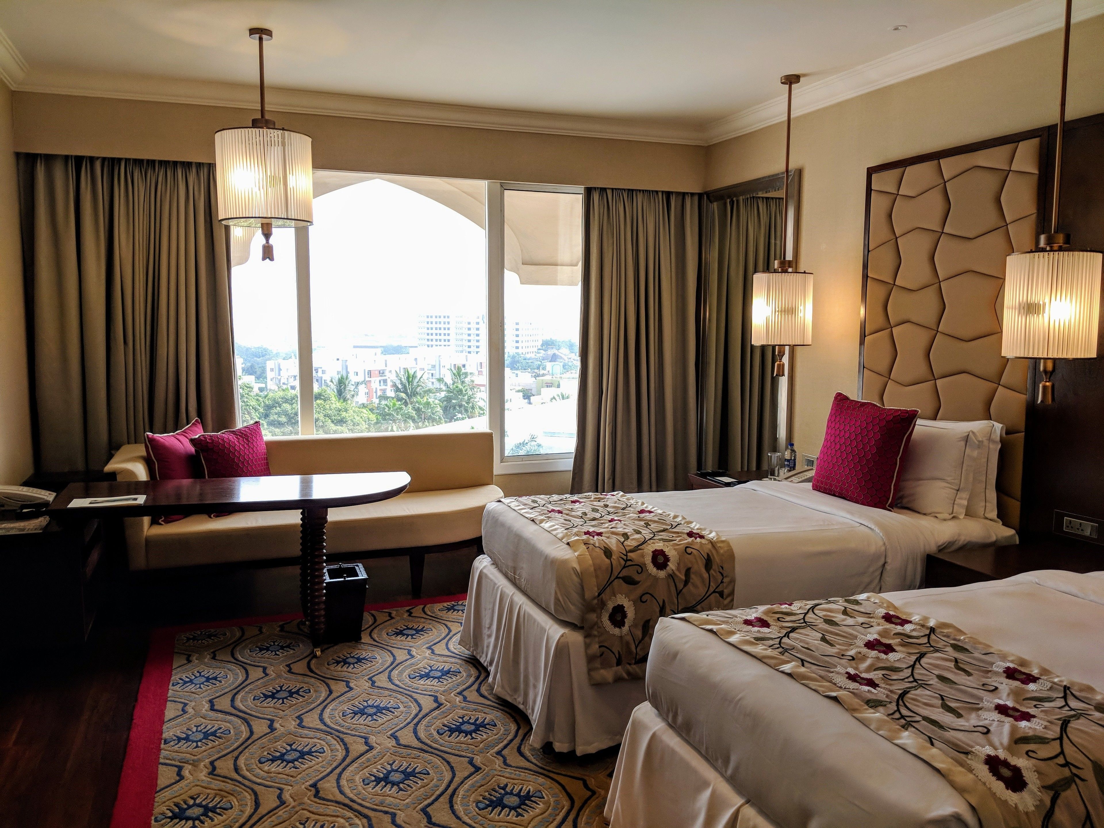 Premium bedding, memory-foam beds, minibar, in-room safe