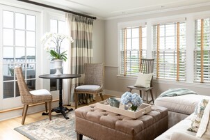 Luxury Suite, 1 Bedroom, Balcony | Living room | Flat-screen TV