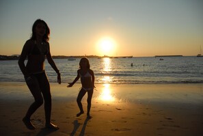 On the beach