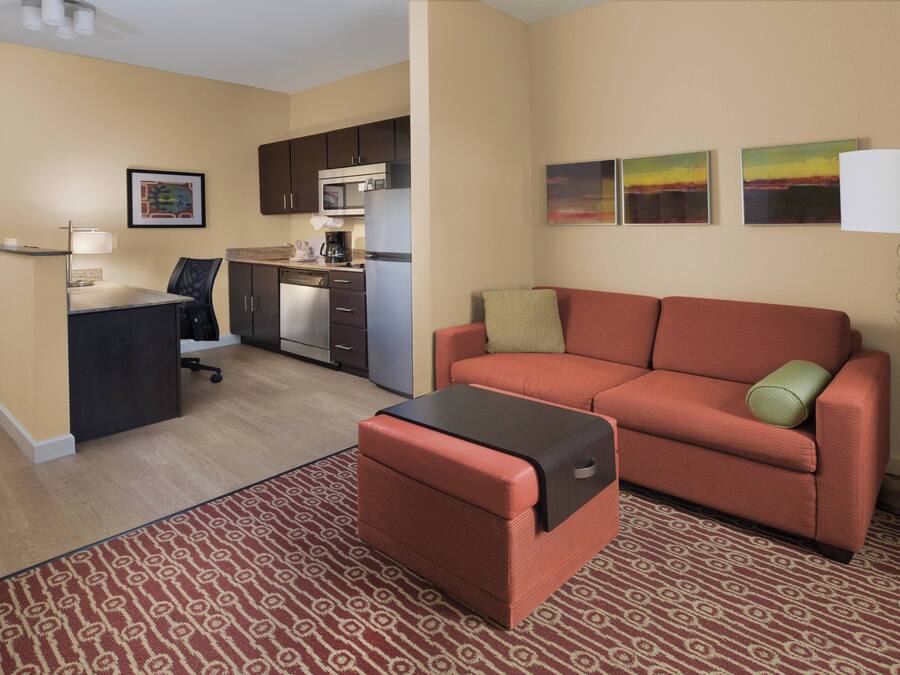 32-inch flat-screen TV with satellite channels, TV