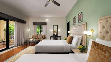 Feriehus - 2 enkeltsenge - udsigt til have | Minibar, pengeskab på værelset, individuelt design