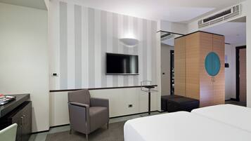 Literie de qualité supérieure, couette en duvet d'oie, minibar