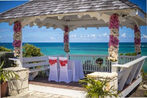 Zona para bodas al aire libre