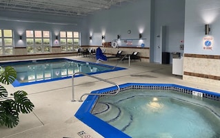 Indoor pool, open 8:00 AM to 11:00 PM, sun loungers