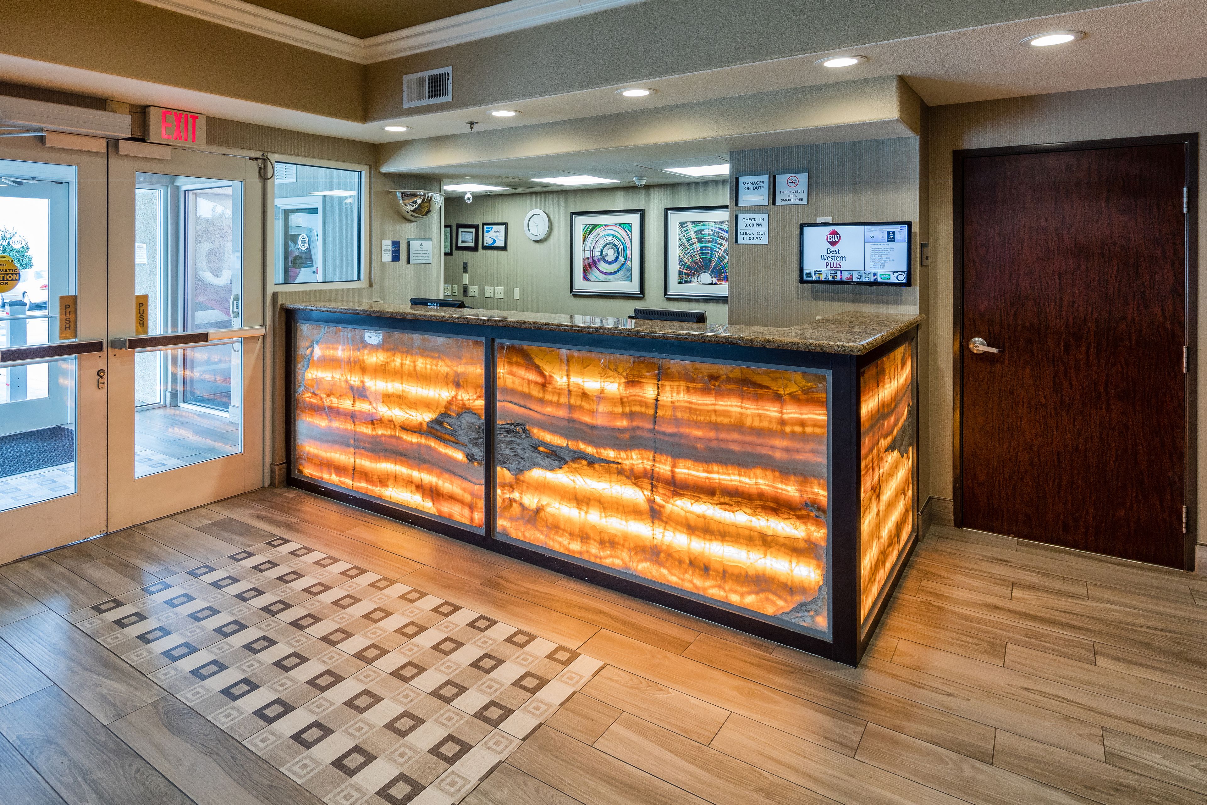 check-in/check-out kiosk