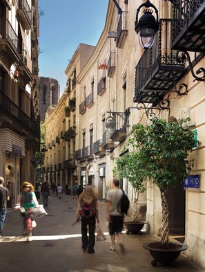 Experience the charm of a historic European city, surrounded by traditional architecture and quaint streets.
