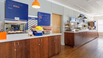 Free daily self-serve breakfast