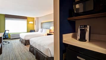 Standard Room, 2 Queen Beds, Accessible (Communication, Accessible Tub) | 1 bedroom, premium bedding, in-room safe, desk