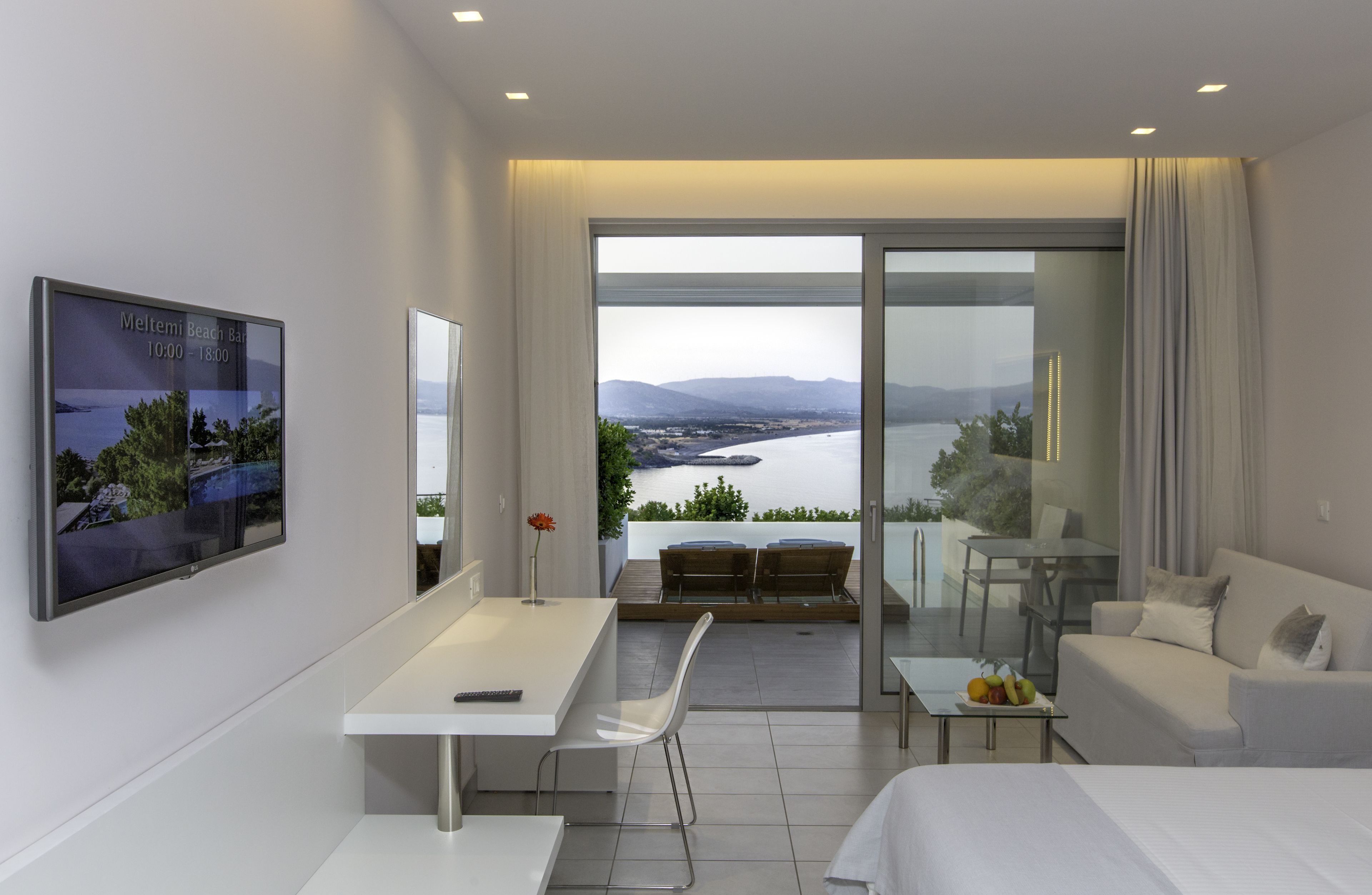 deluxe double room, pool access, sea view (front sea view) | view from room