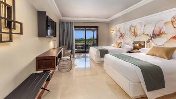 Premium bedding, minibar, in-room safe, desk