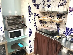Daily buffet breakfast (EUR 12 per person)