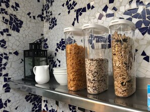Daily buffet breakfast (EUR 12 per person)