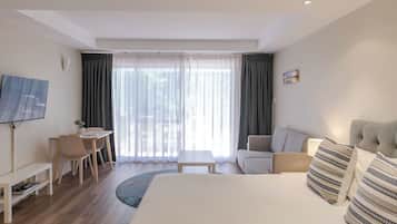 Resort Room (Ground Floor) | Iron/ironing board, cribs/infant beds, free WiFi, bed sheets