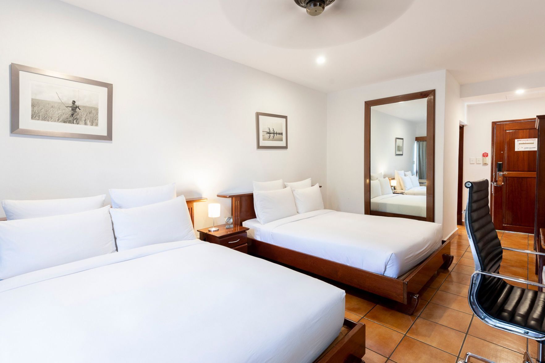 Premium bedding, down duvets, in-room safe, desk