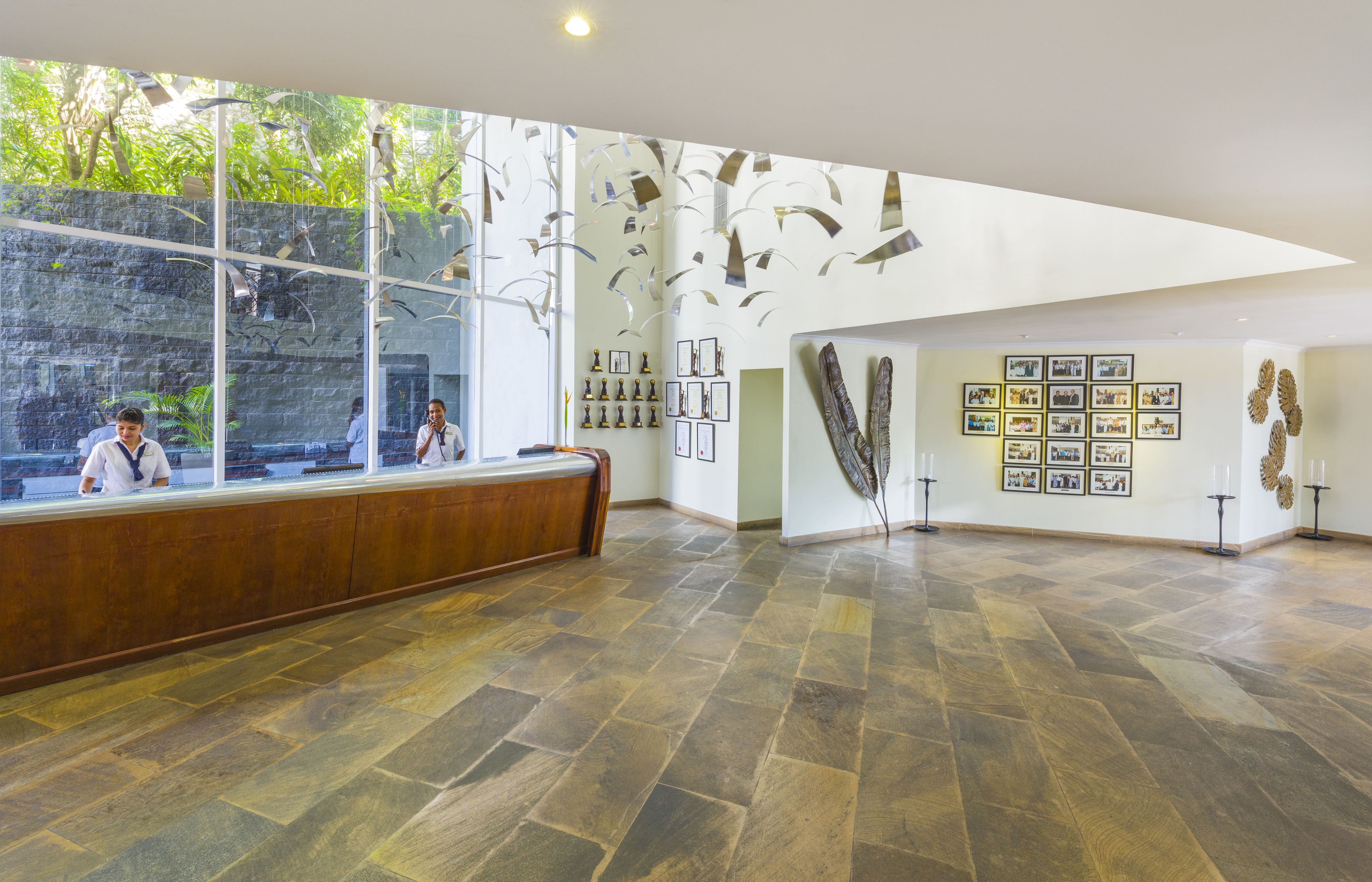 Interior entrance