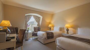 Hypo-allergenic bedding, in-room safe, individually decorated