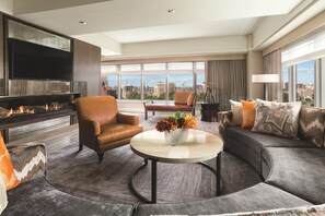 Presidential-Suite, 1 Schlafzimmer (Scenic Park & Boston Common View) | Wohnzimmer