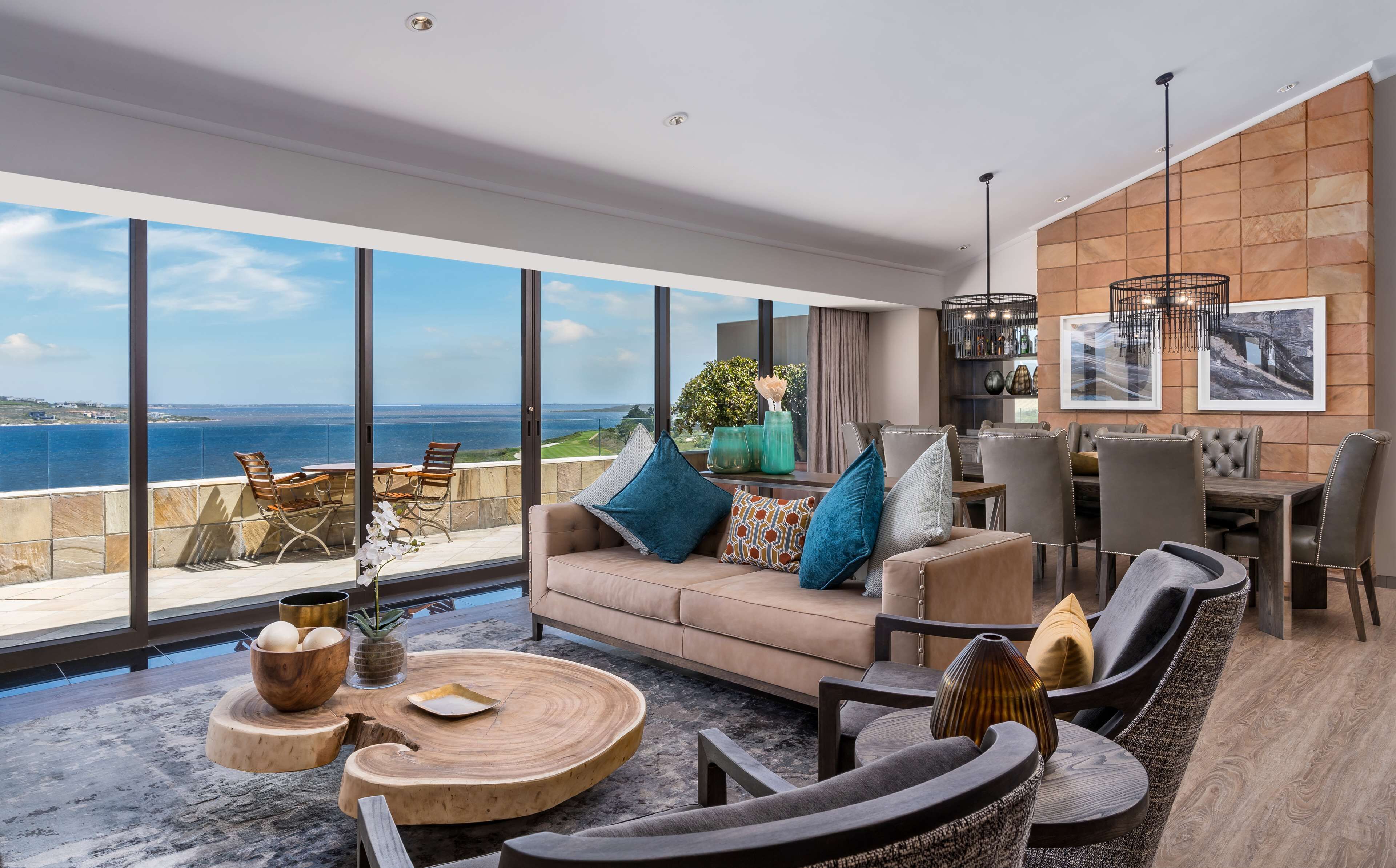 presidential suite with lagoon view | restaurant | breakfast, dinner served; african cuisine, pool views