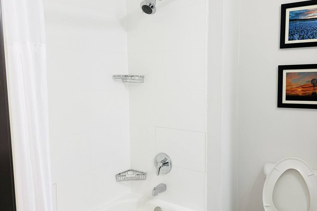 free toiletries, hair dryer, towels