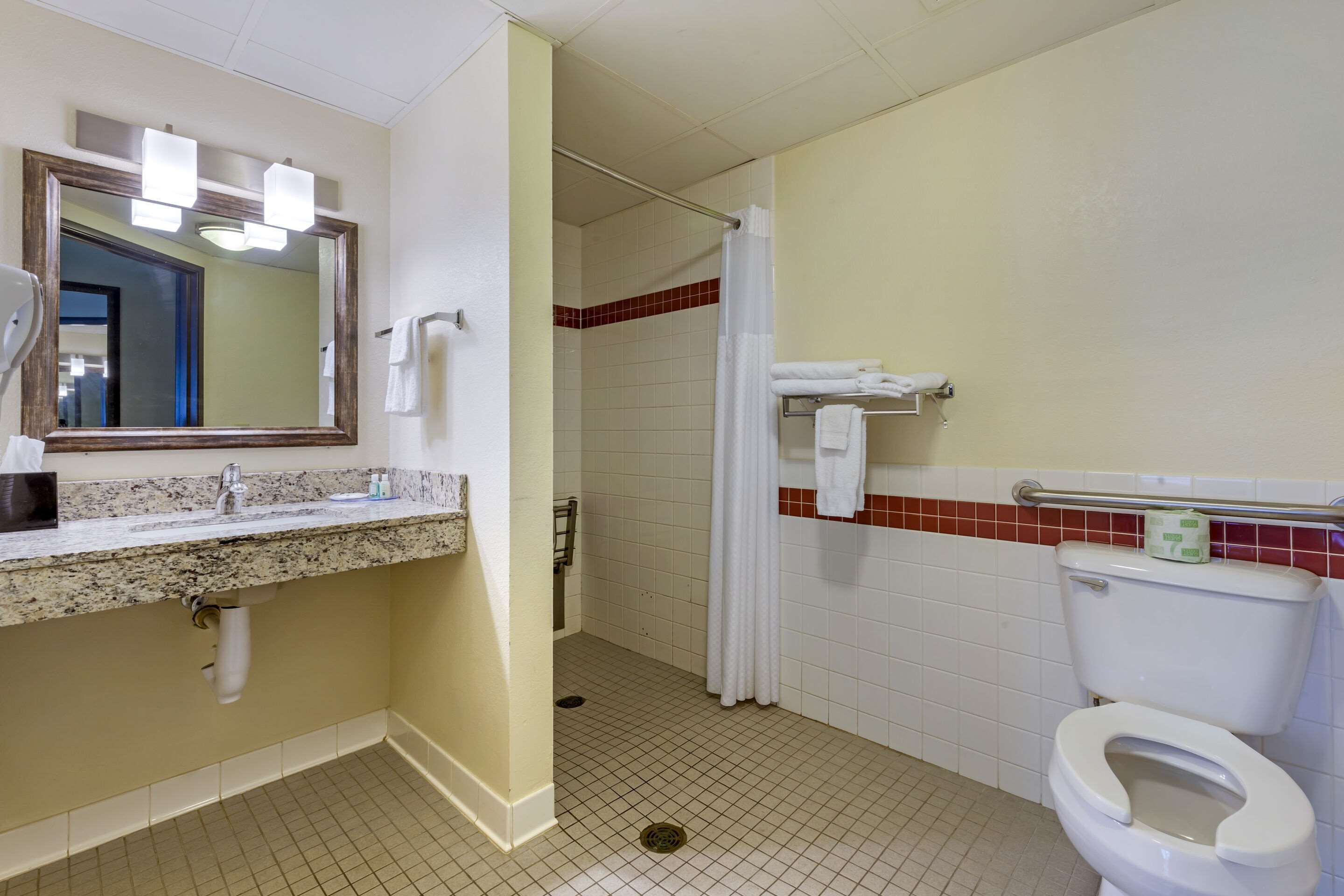 room, 1 queen bed, accessible, non smoking | desk, laptop workspace, iron/ironing board, cots/infant beds