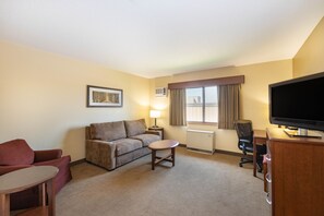 Premier Suite, 1 King Bed, Non Smoking (One-Bedroom) | Desk, iron/ironing board, free cribs/infant beds, rollaway beds