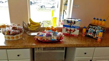 Free daily on-the-go breakfast