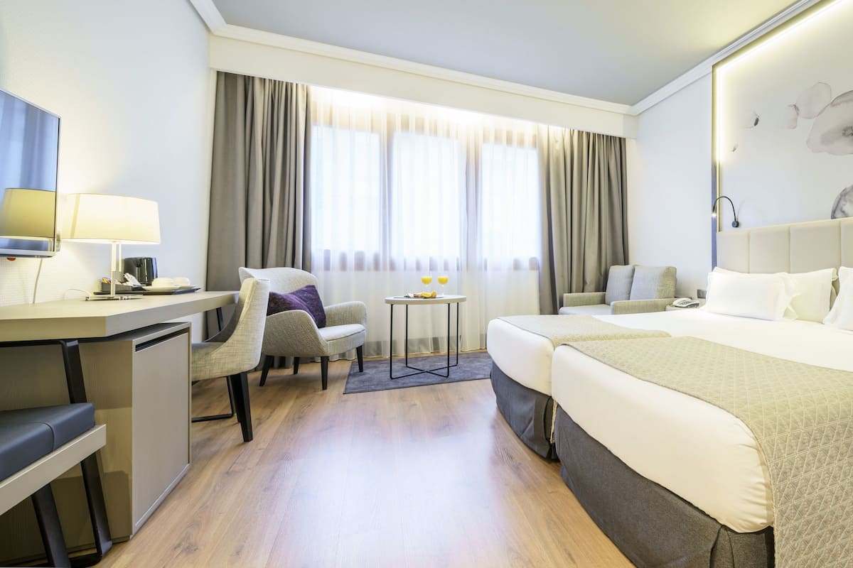 1 slaapkamer, donzen dekbedden, een minibar, een kluis op de kamer