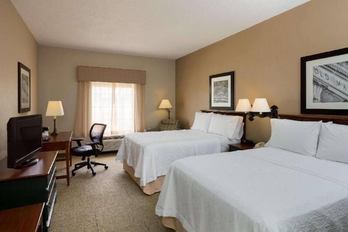 In-room safe, desk, iron/ironing board, free cribs/infant beds
