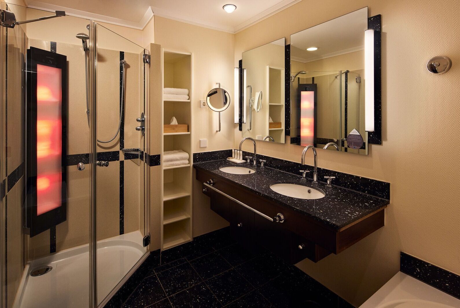 superior double room, 1 king bed | bathroom | free toiletries, hair dryer, towels, soap