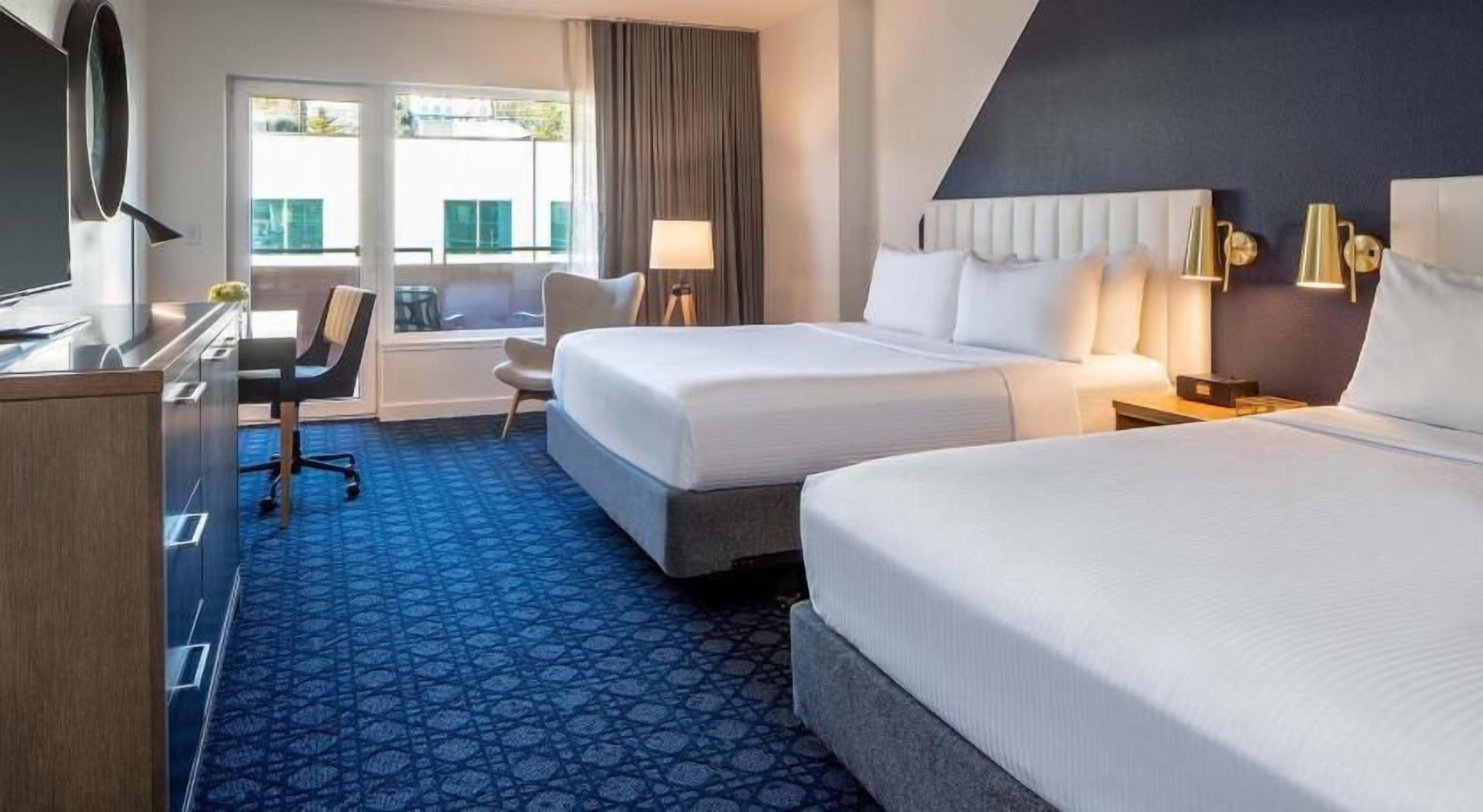 In-room safe, desk, laptop workspace, blackout drapes