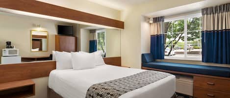 In-room safe, desk, laptop workspace, blackout drapes