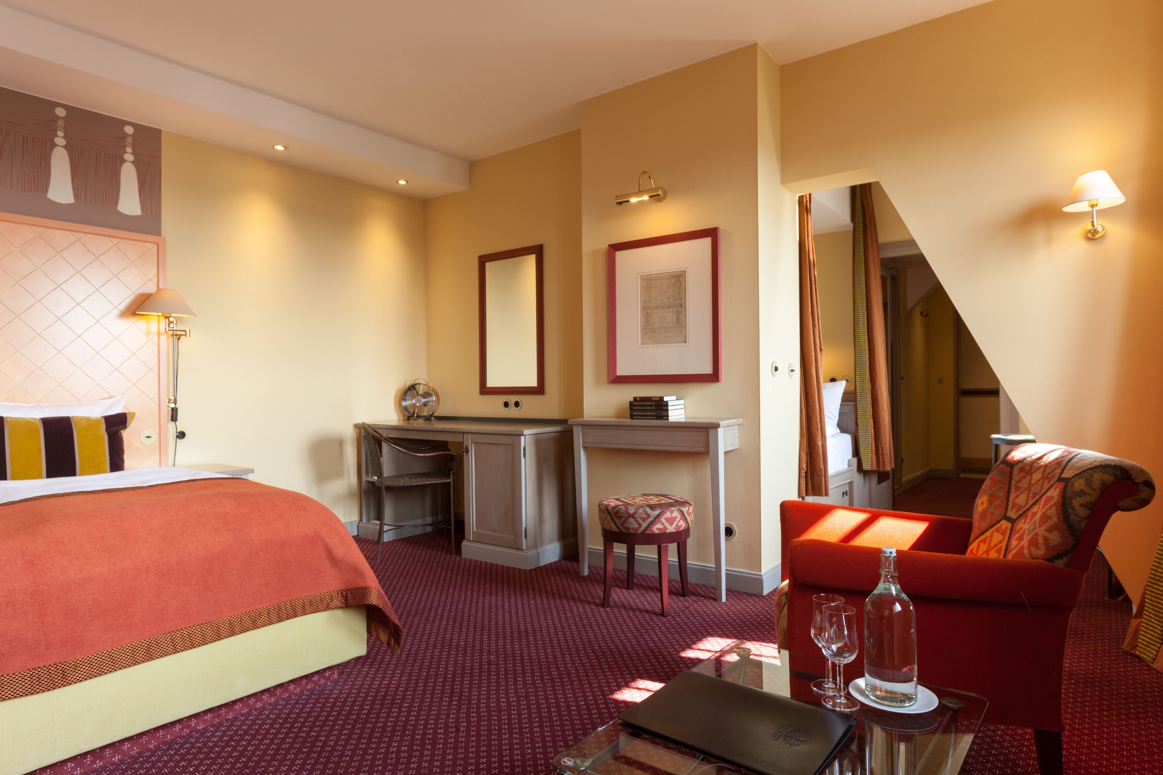 hypo-allergenic bedding, minibar, in-room safe, desk