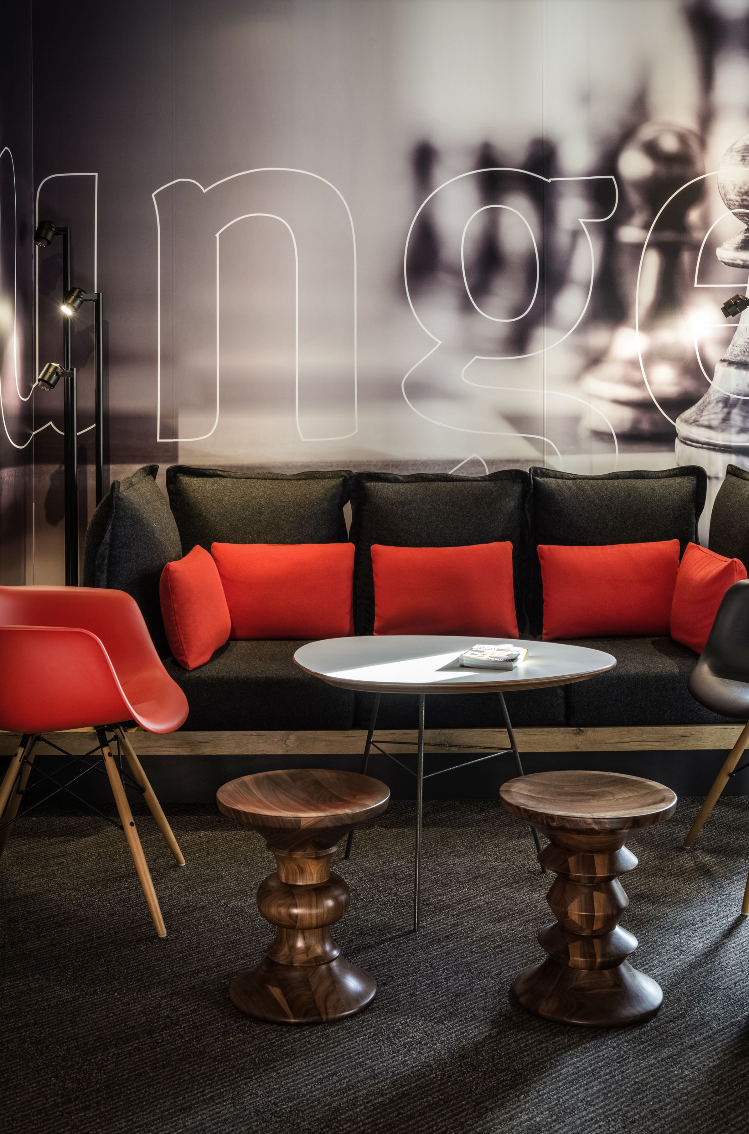 Siddeområde i lobbyen