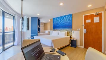 Superior Room, Multiple Beds | Living area | LED TV