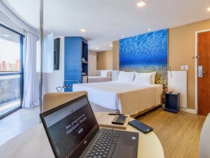 Superior Room, Multiple Beds | 1 bedroom, minibar, in-room safe, individually furnished
