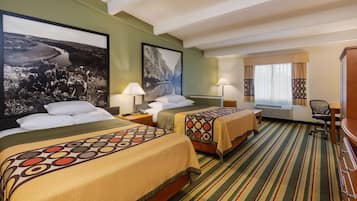 Standard Room, 2 Queen Beds | Down duvets, pillow-top beds, in-room safe, desk