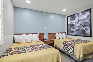 Deluxe Room, 2 Double Beds, Non Smoking | Individually decorated, individually furnished, desk, blackout drapes