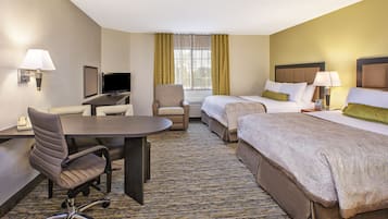 Premium bedding, in-room safe, desk, laptop workspace