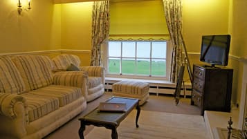 Individually decorated, individually furnished, desk, iron/ironing board