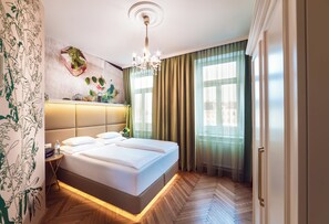 Comfort Double Room | Individually decorated, individually furnished, blackout drapes - BoutiqueHOTEL Donauwalzer (Vienna)