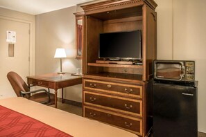 Desk, blackout curtains, iron/ironing board, free WiFi