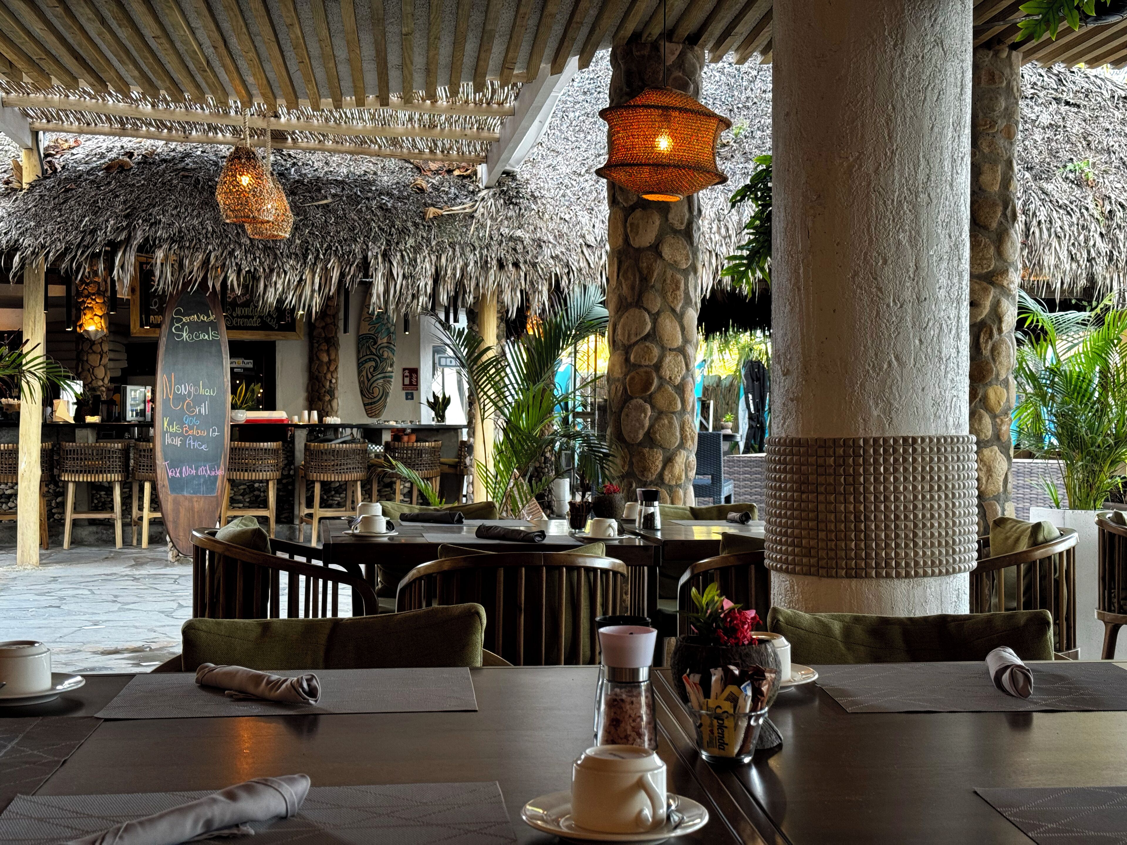 Spécialités Cuisine internationale, vue sur la plage 