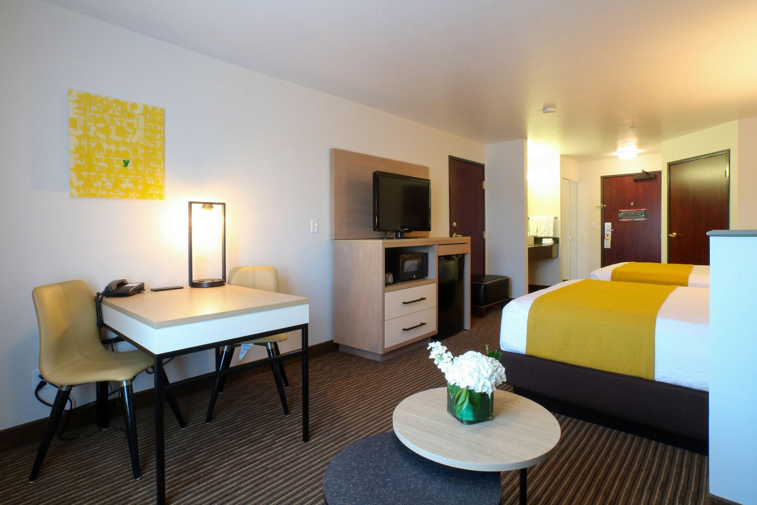 2 queen suite | premium bedding, in-room safe, desk, blackout curtains