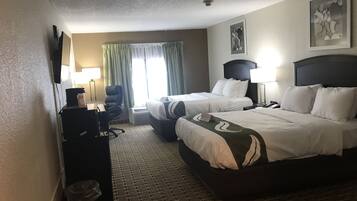 Standard Room, 2 Queen Beds, Non Smoking | Premium bedding, pillowtop beds, desk, laptop workspace