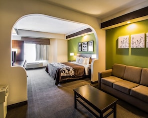 Suite, Non Smoking | Desk, laptop workspace, blackout drapes, iron/ironing board