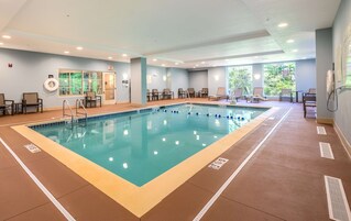 Indoor pool, open 6:00 AM to 10:00 PM, sun loungers