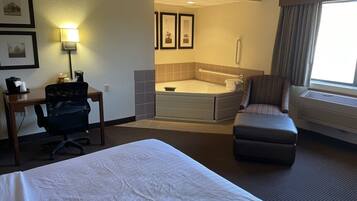 Studio Suite, 1 King Bed, Non Smoking | Desk, blackout drapes, iron/ironing board, free WiFi